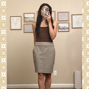 H&M Taupe Pencil Skirt